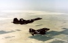 SR-71A #61-7955 in Flight with an F-4J Phantom II "Black Bunny" (Courtesy AFFTC/HO)