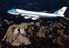 VC-25A in Flight over Mount Rushmore National Memorial (USAF Photo)