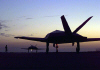 F-117As on the Ramp at Sunset (USAF Photo)