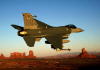 F-16 in Flight over Monument Valley (USAF Photo)