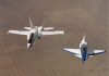 F-18 in Flight with X-31 (NASA Photo)