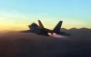 F-22 in Flight at Sunrise (USAF Photo)