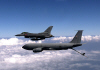 KC-135 Stratotanker in Flight with F-16 (USAF Photo)